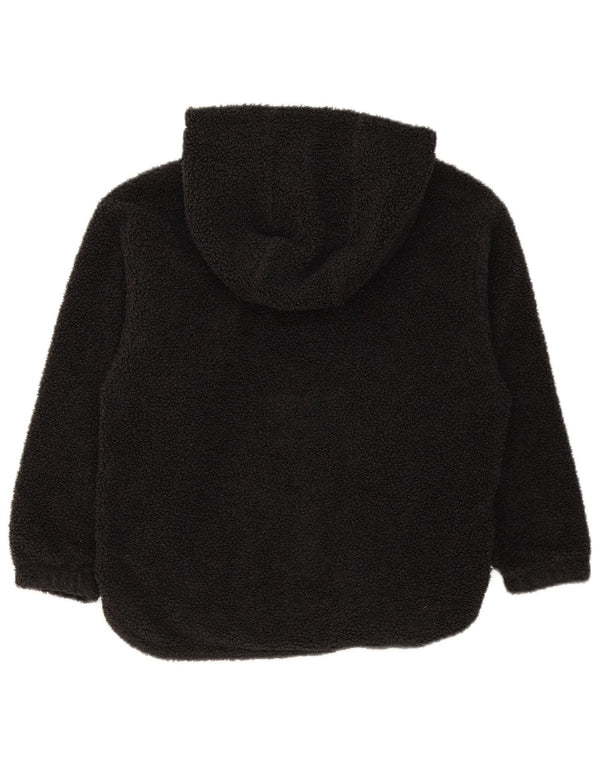 Nike Damen Therma-Fit Fleece Hoodie Pullover UK 14 Medium Schwarz Polyester