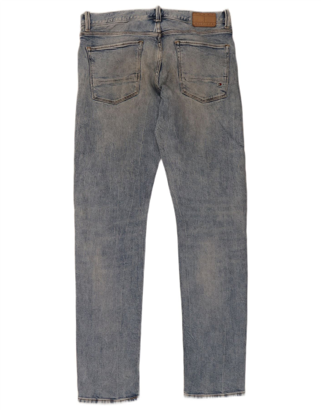 Tommy Hilfiger Herren Bleecker Slim Jeans W33 L34 Blaue Baumwolle