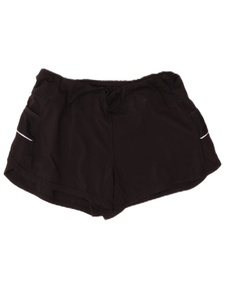 ATHLETA Damen Sportshorts UK 12 Medium Schwarz Polyester