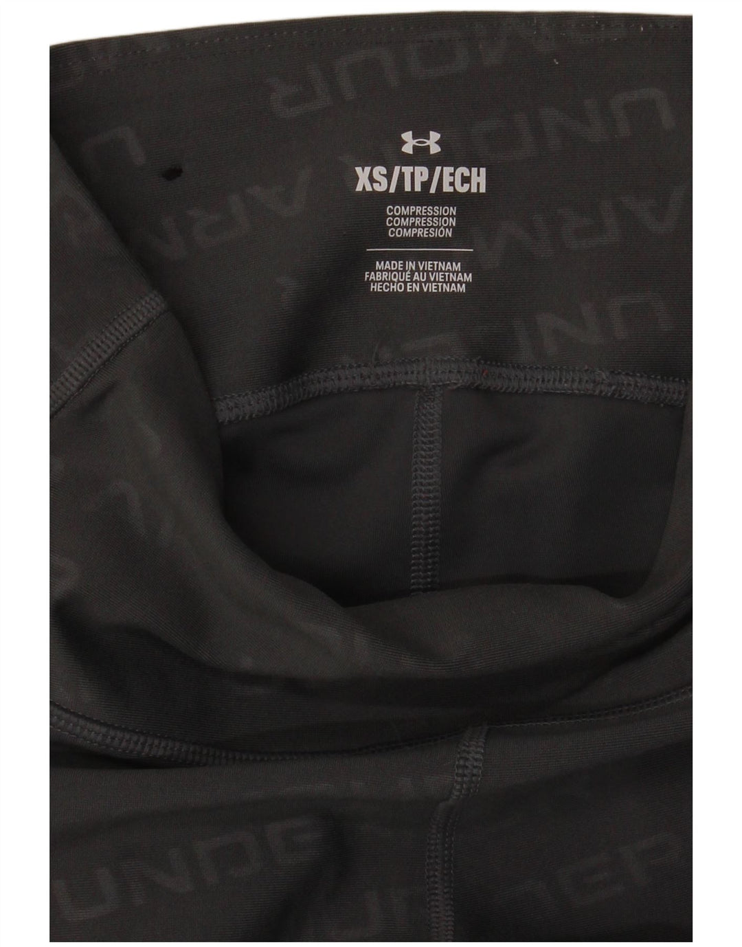 Under Armour Damen Kompressions-Grafik-Leggings UK 6 XS Grau