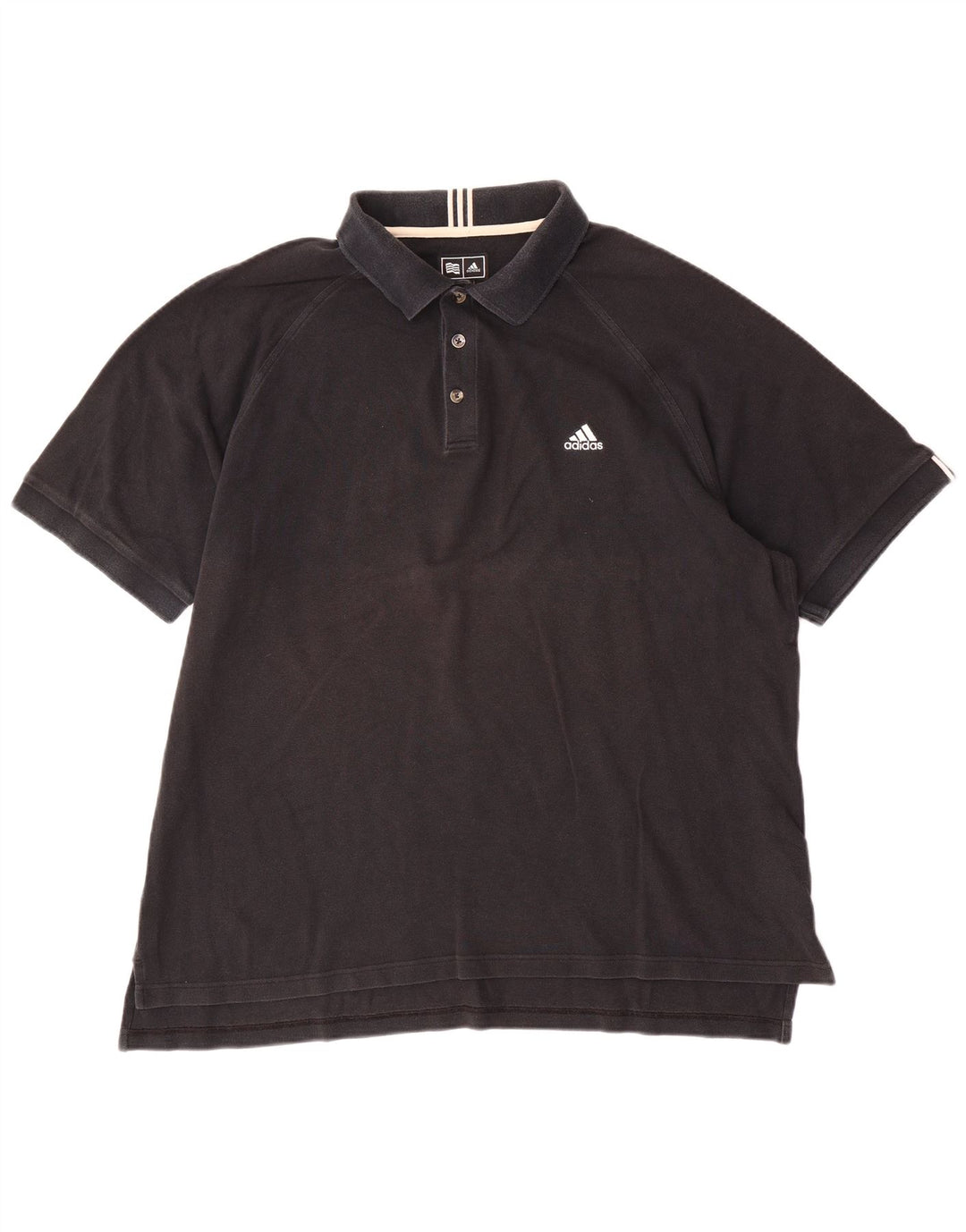 Adidas Herren Poloshirt XL Schwarz Baumwolle