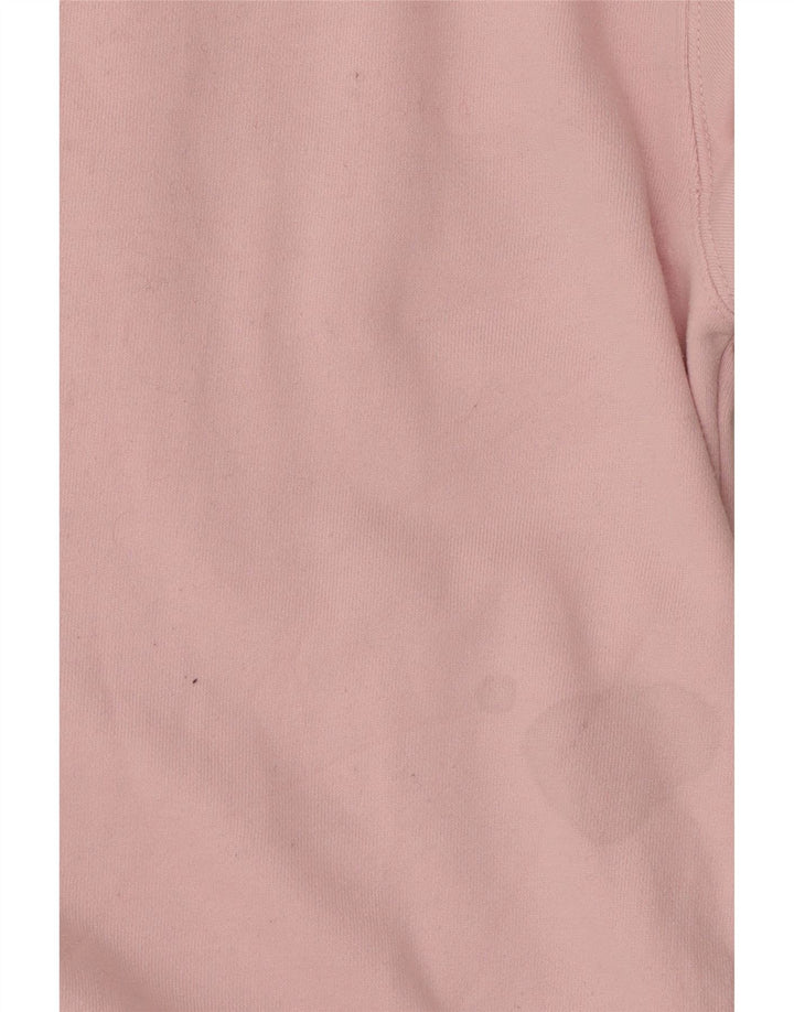 Ellesse Womens Graphic Oversized Sweatshirt Pullover UK 8 Small Rosa Baumwolle