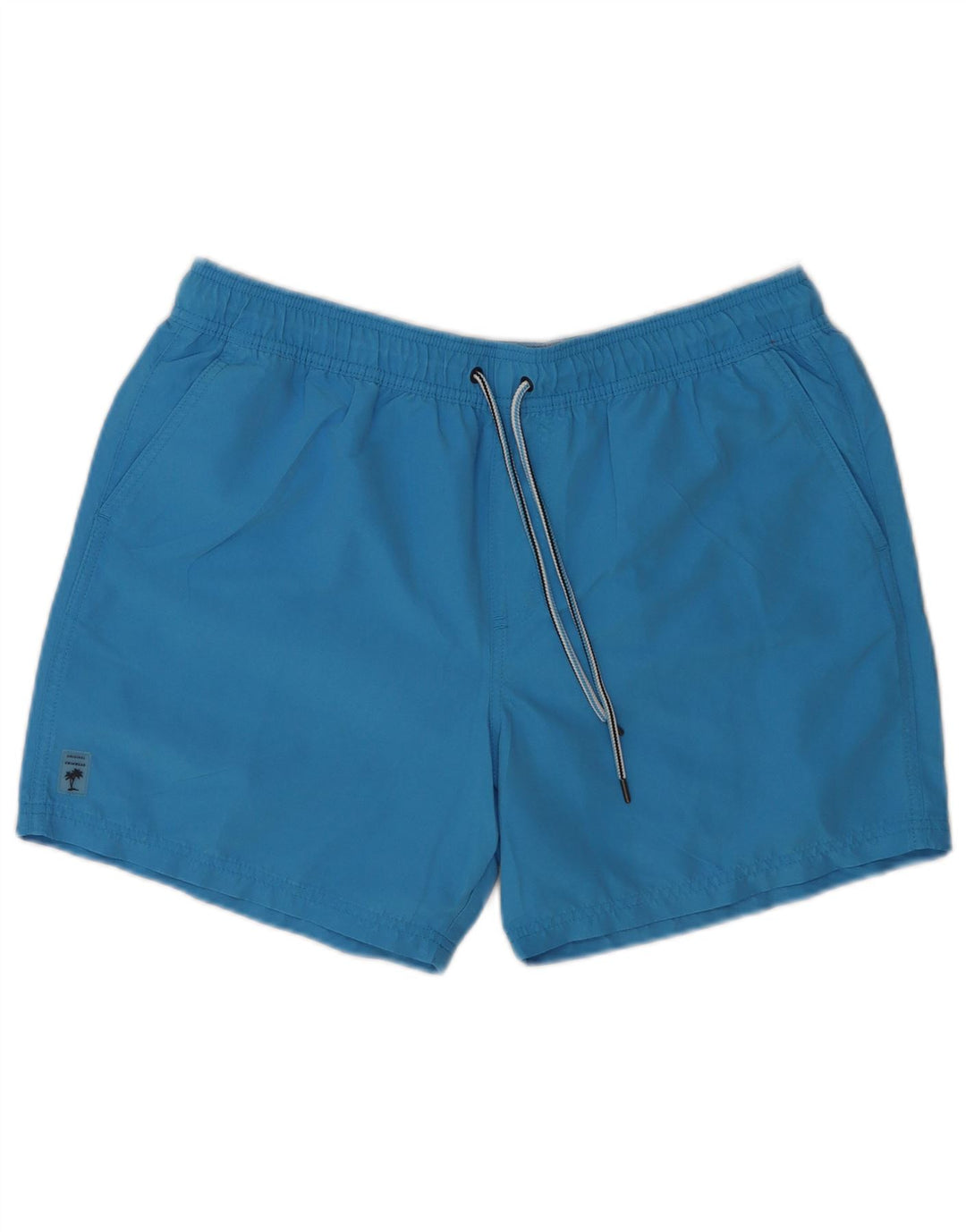 Marks & Spencer Herren-Badeshorts, normal, Größe L, Blau, Polyester