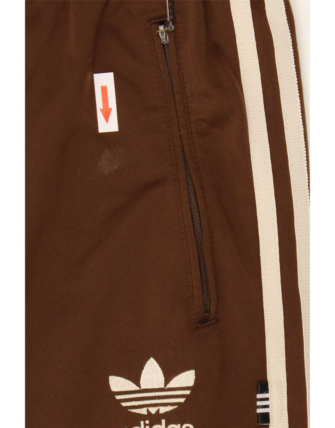 Adidas Herren Trainingshose Jogger UK 38/40 Mittelbraunes Polyester
