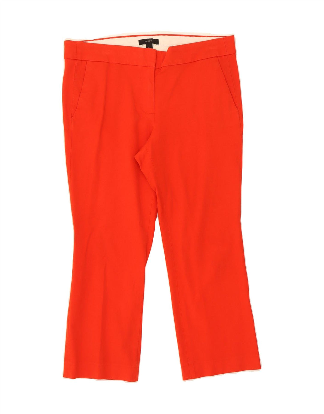 J. CREW Womens Straight Capri Trousers US 6 Medium W32 L22 Red Cotton Vintage J. Crew and Second-Hand J. Crew from Messina Hembry 