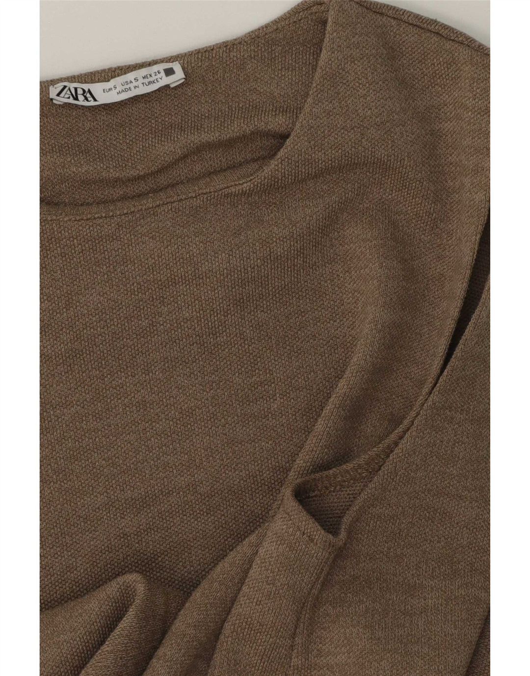 Zara Damen Weste Top UK 10 Small Beige