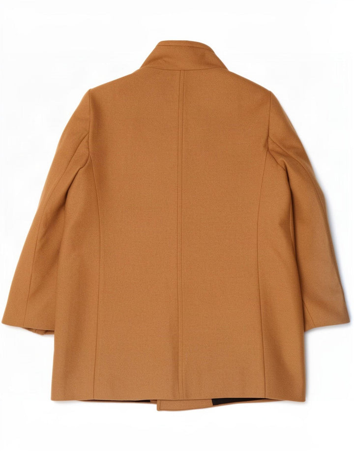 Zara Damen Pea Coat UK 20 2XL Beige Wolle