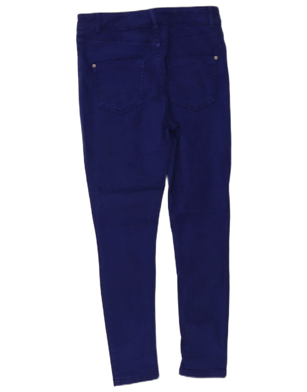 Marks & Spencer Damen Crop Super Skinny Jeans UK 10 Small W28 L25 Blau