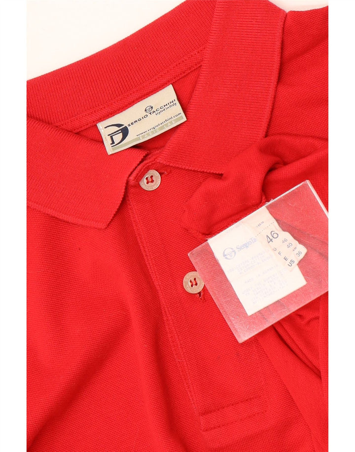 SERGIO TACCHINI Herren Poloshirt IT 46 Kleine rote Baumwolle