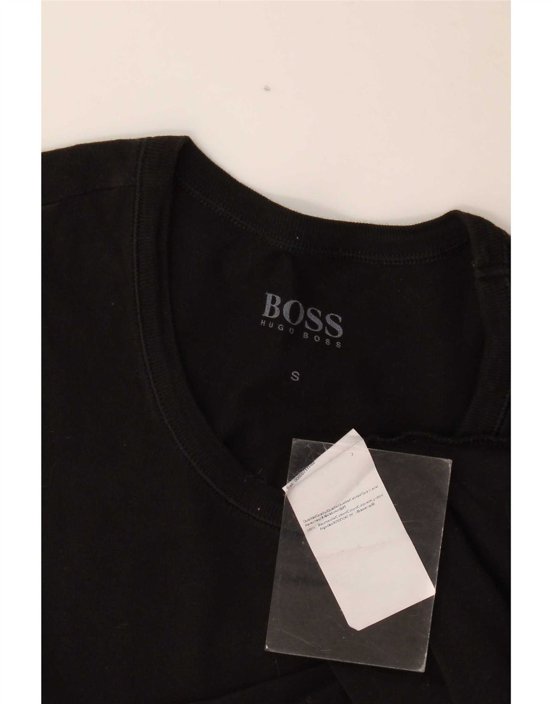 Hugo Boss Herren T-Shirt Top Small Schwarz Baumwolle