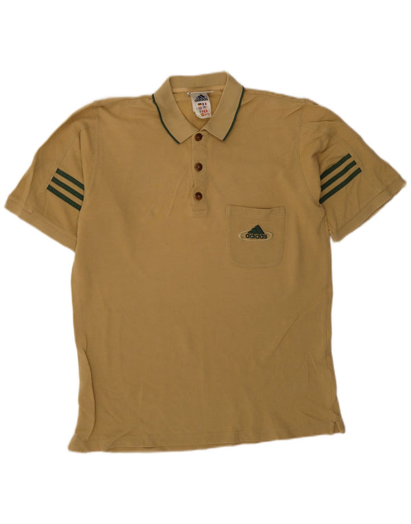Adidas Herren Poloshirt UK 38/40 Medium Khaki Baumwolle