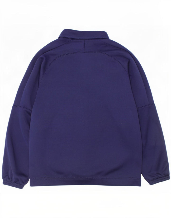 Puma Mädchen-Trainingsanzug-Top-Jacke, 7–8 Jahre, marineblaues Polyester