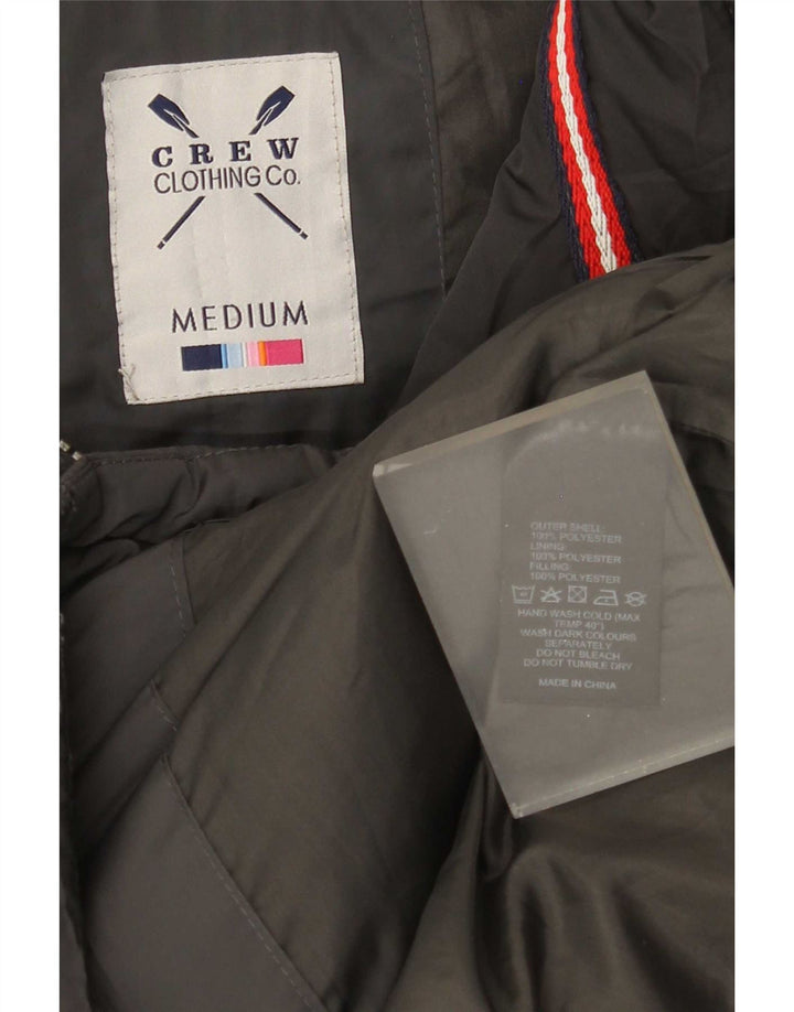 Crew Clothing Herren Wattierte Weste UK 38 Mittelgraues Polyester