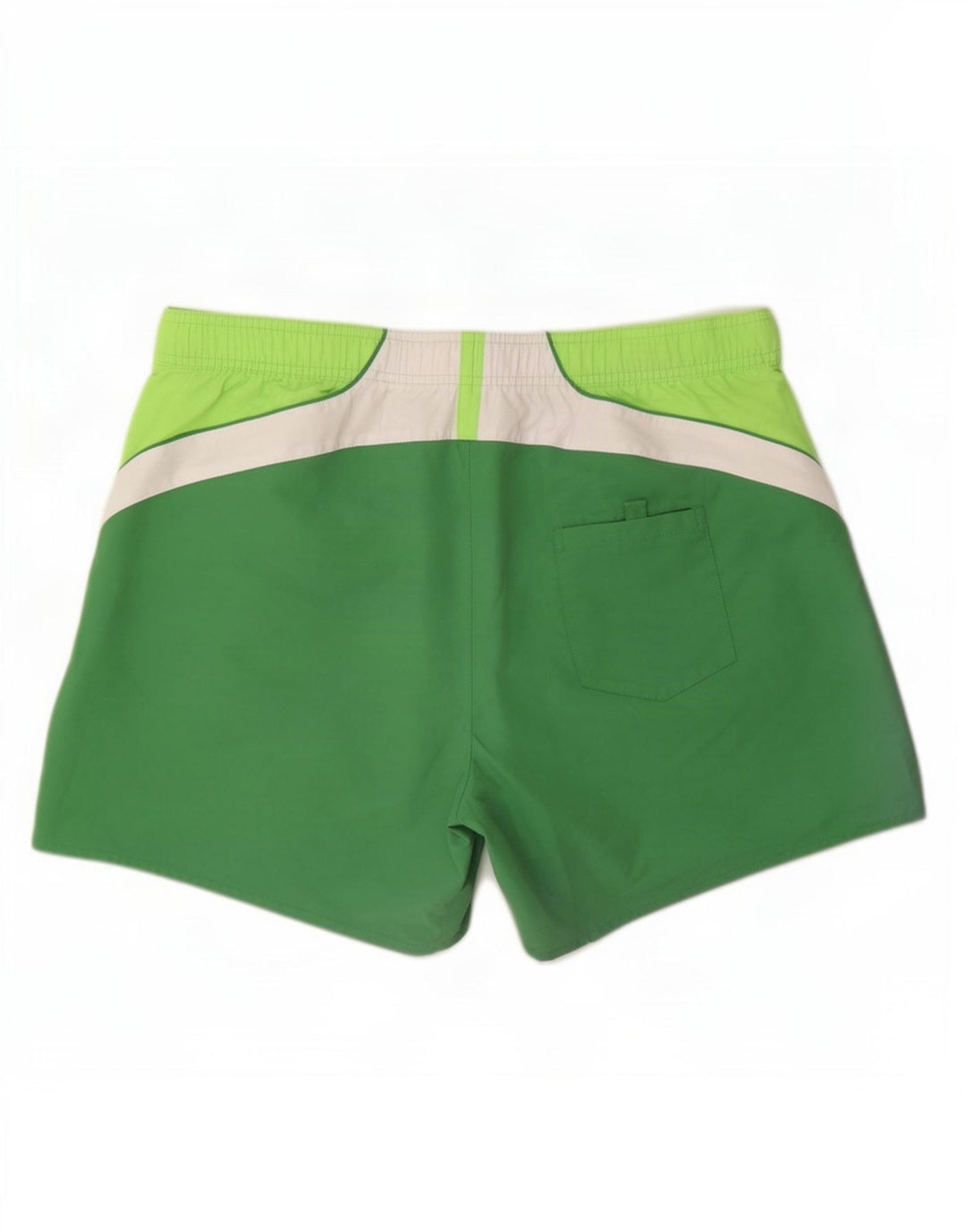 Brugi Herren-Badeshorts XL, grünes Colourblock-Polyester