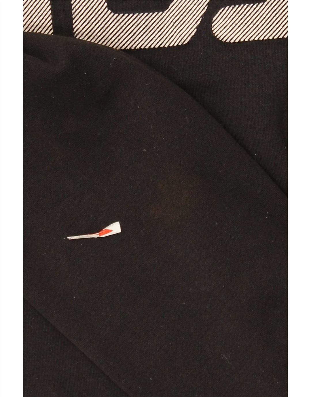 Fila Herren Grafik-Sweatshirt-Pullover aus mittelschwarzer Baumwolle