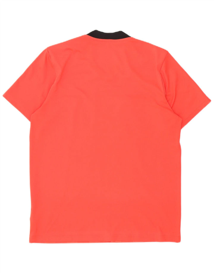 Adidas Herren T-Shirt Top Large Rot Colourblock Polyester