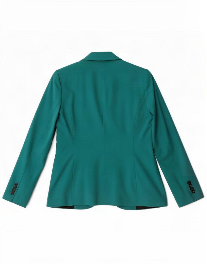 Zara Damen 1-Knopf-Blazerjacke UK 14 Large Türkis