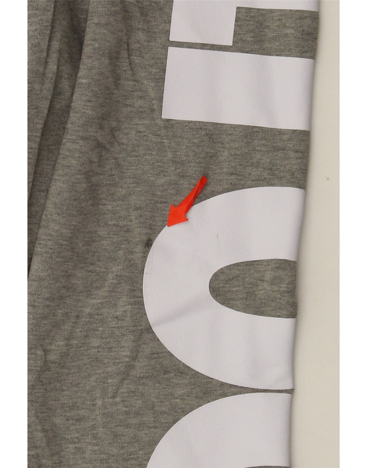 Nike Womens Graphic Leggings UK 12 Mittelgraue Baumwolle