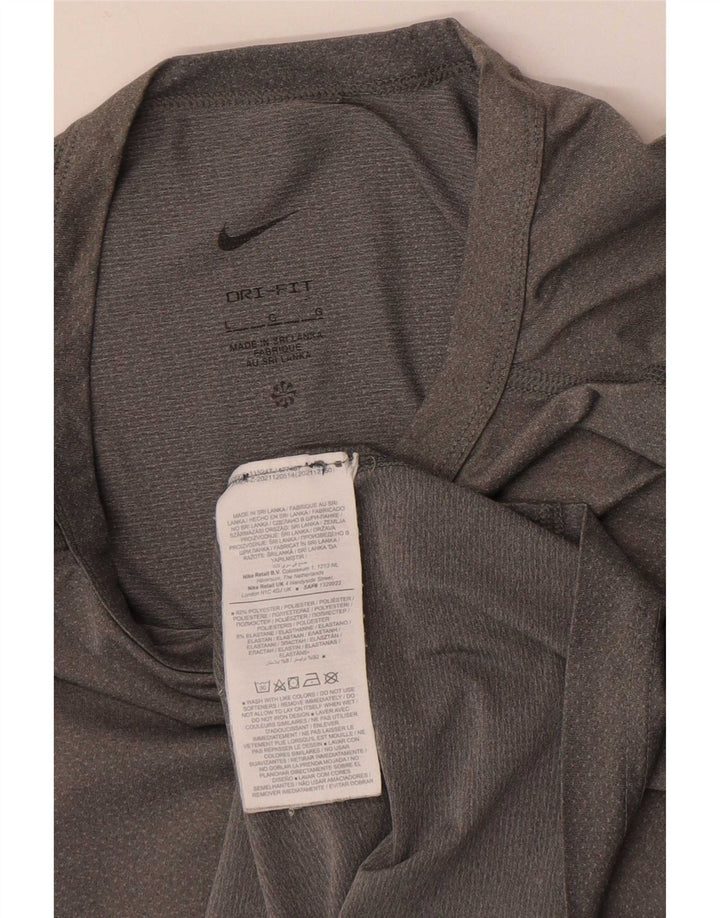 Nike Herren Dri Fit T-Shirt Top Large Grau Polyester