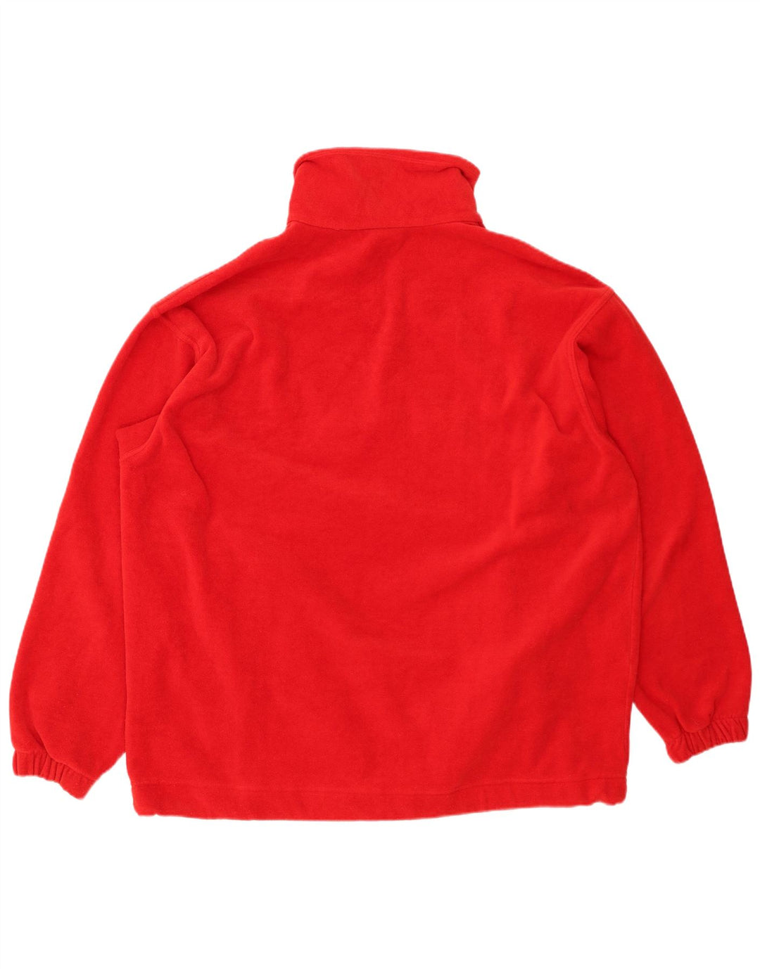 ELLESSE Herren-Fleecepullover mit Reißverschluss am Hals, 2XL, rotes Polyester