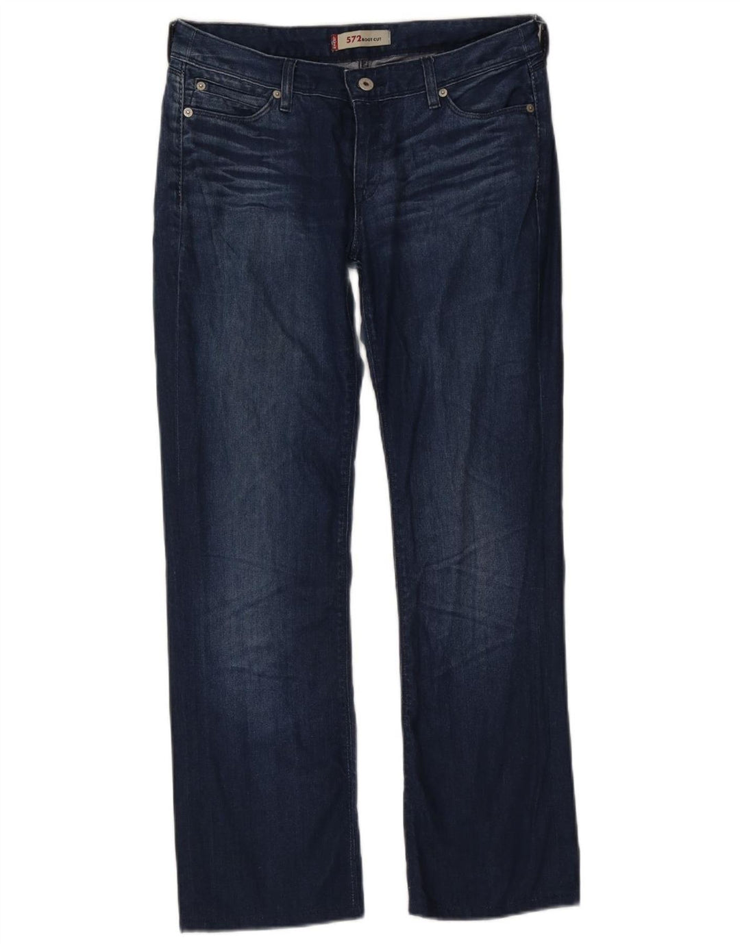 Levi's Damen 572 Bootcut Jeans W31 L28 Marineblau Baumwolle