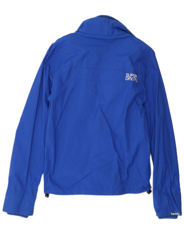 Superdry Herren Regenjacke UK 36 Small Blue Nylon