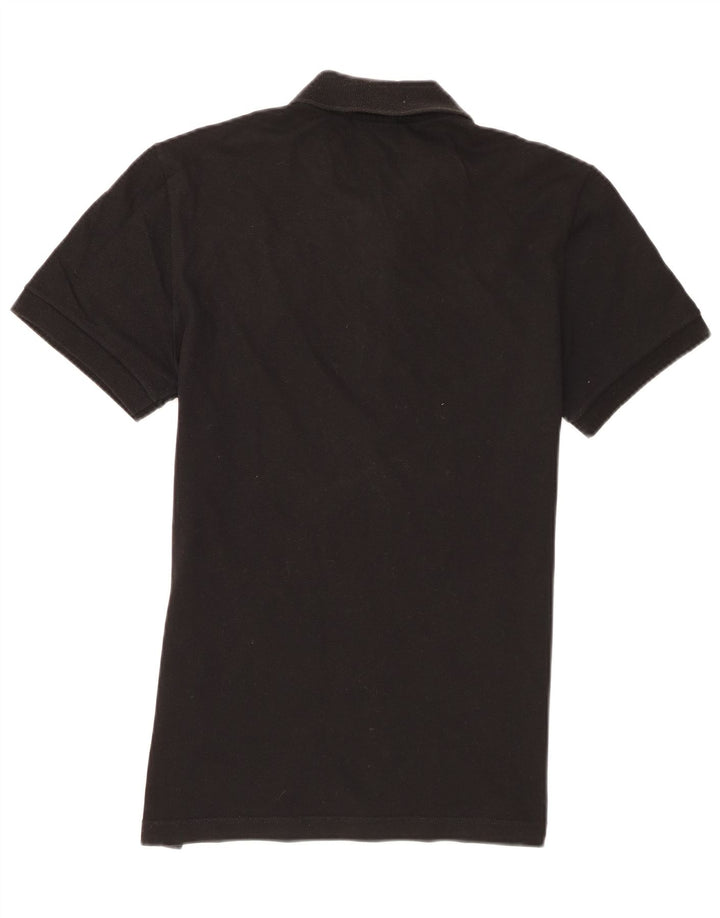 Lacoste Herren-Poloshirt, Größe 4, mittelgroß, schwarze Baumwolle