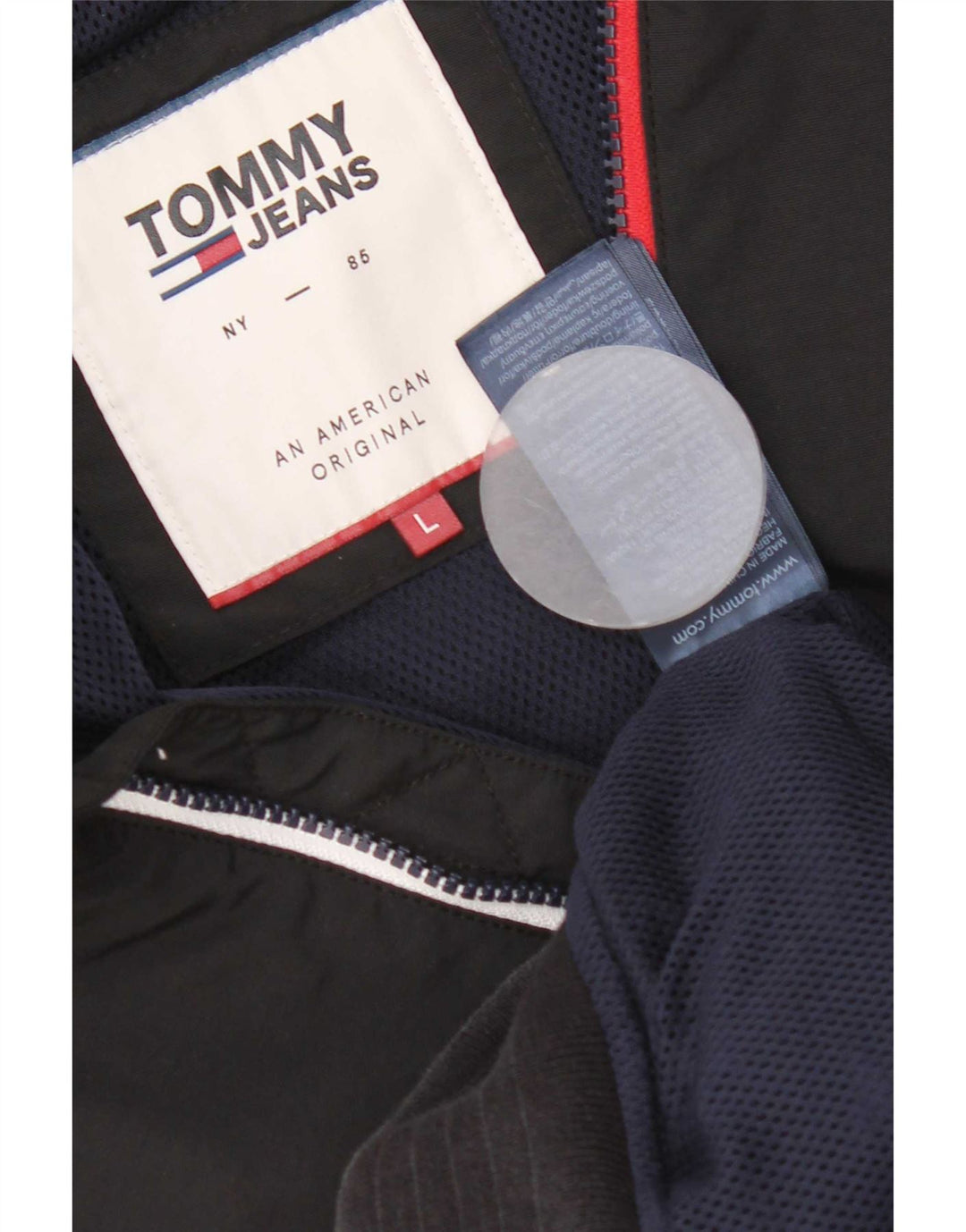 Tommy Hilfiger Herren Bomberjacke UK 40 Large Schwarz Nylon
