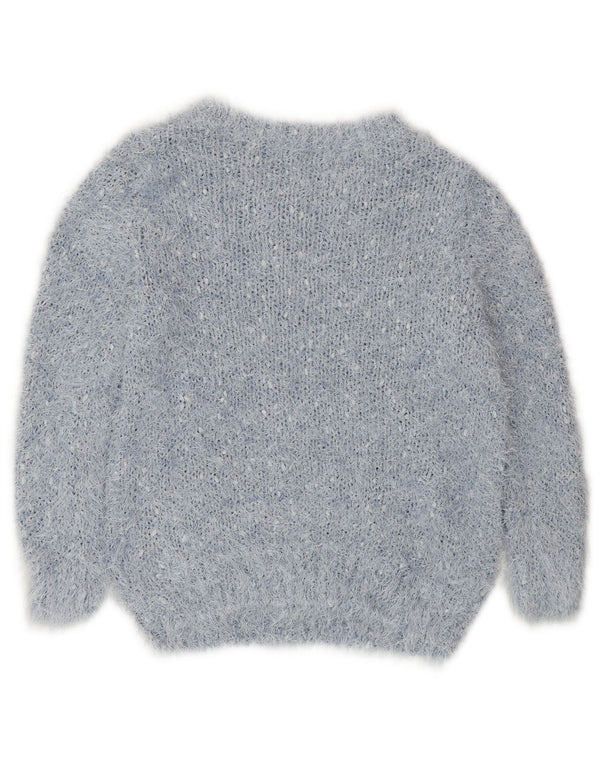 MARKS & SPENCER Damen Pullover mit Rundhalsausschnitt, UK 14, Mittelblau
