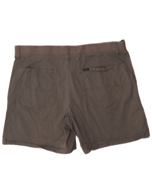 LEE Damen Chino-Shorts US 20 3XL W40 Graue Baumwolle