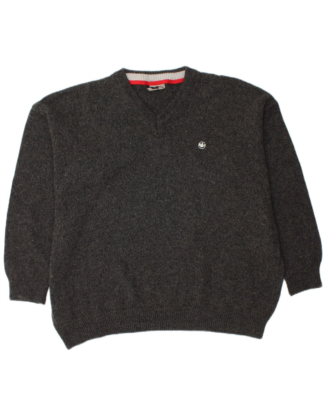 MURPHY & NYE Herren-Pullover mit V-Ausschnitt, 2XL, schwarze Wolle