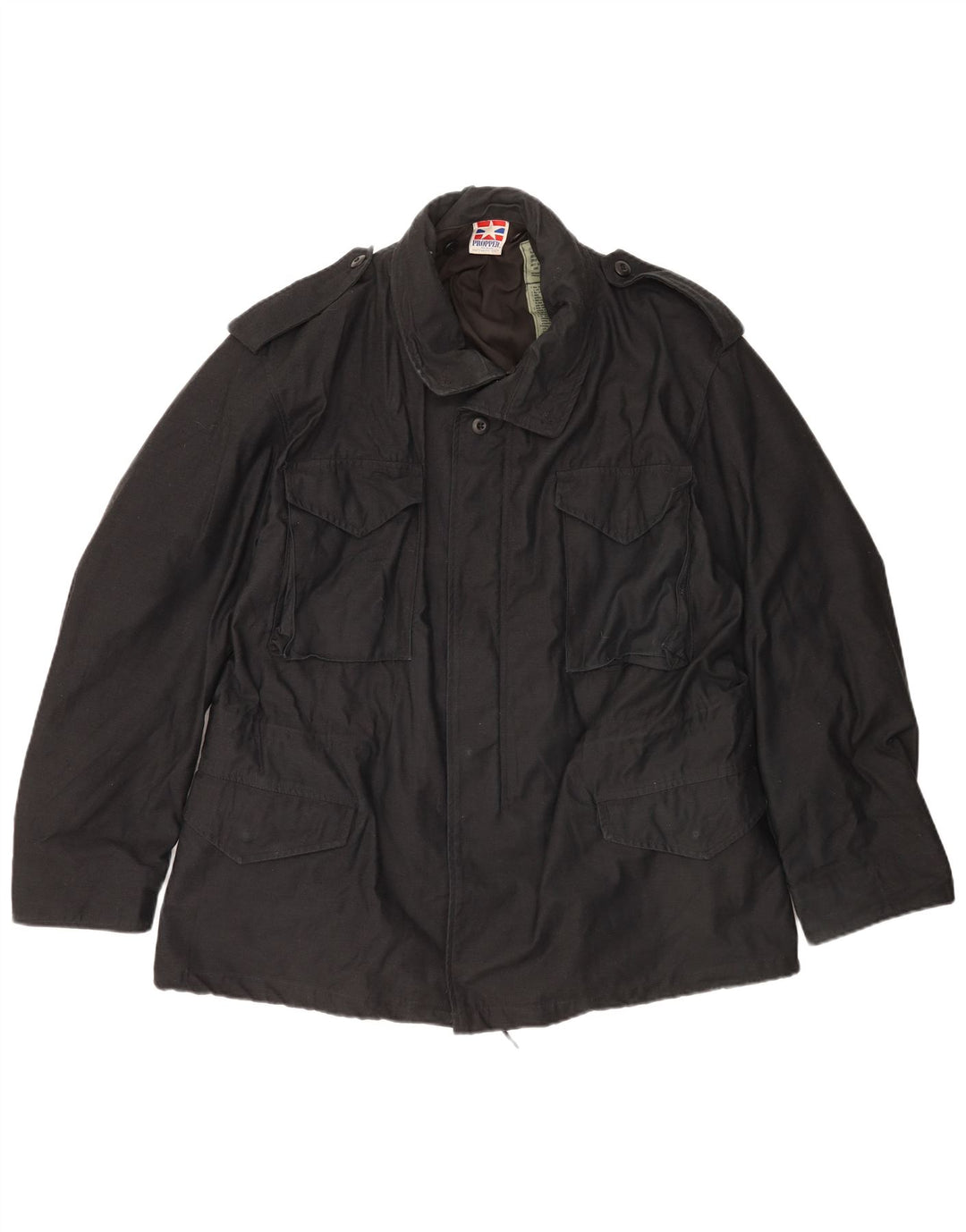 Propper Herren Militärjacke UK 40 Large Schwarz Nylon