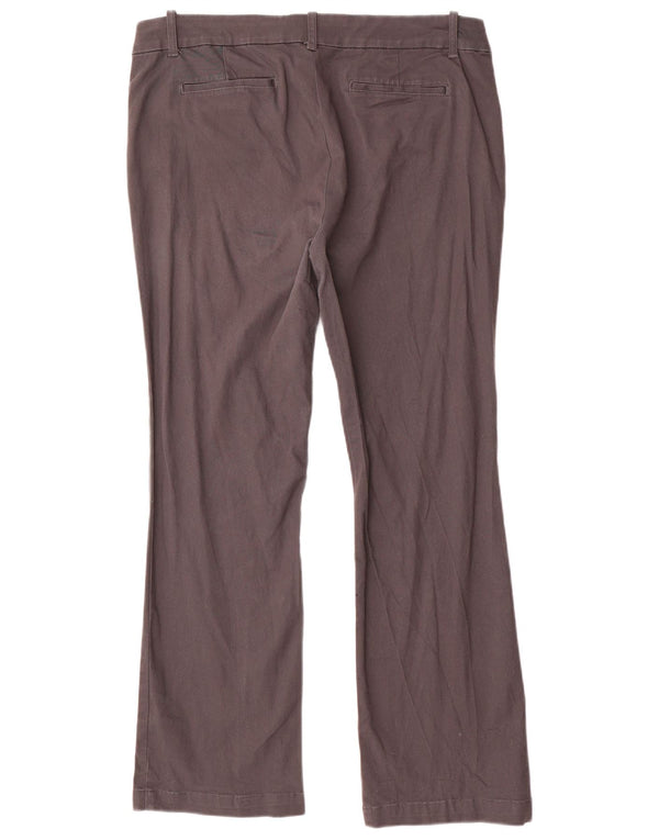 Dockers Damen Bootcut Freizeithose UK 12 Large W36 L29 Graue Baumwolle
