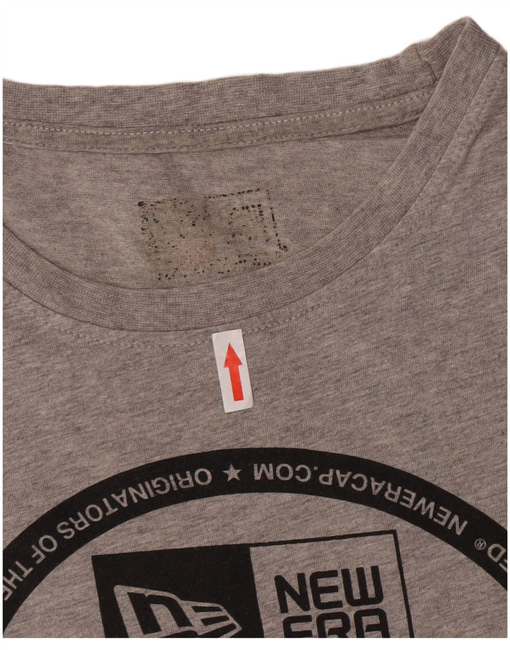 New Era Herren-T-Shirt mit Grafik, Größe L, Grau, Baumwolle
