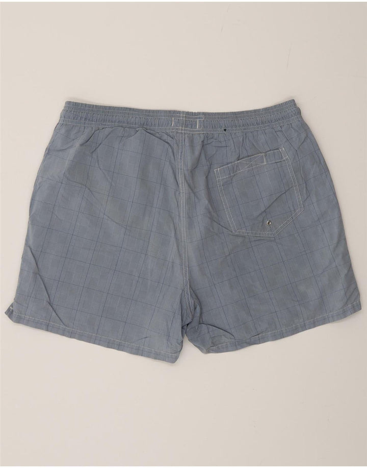Gant Herren Badeshorts Mittelblau kariert