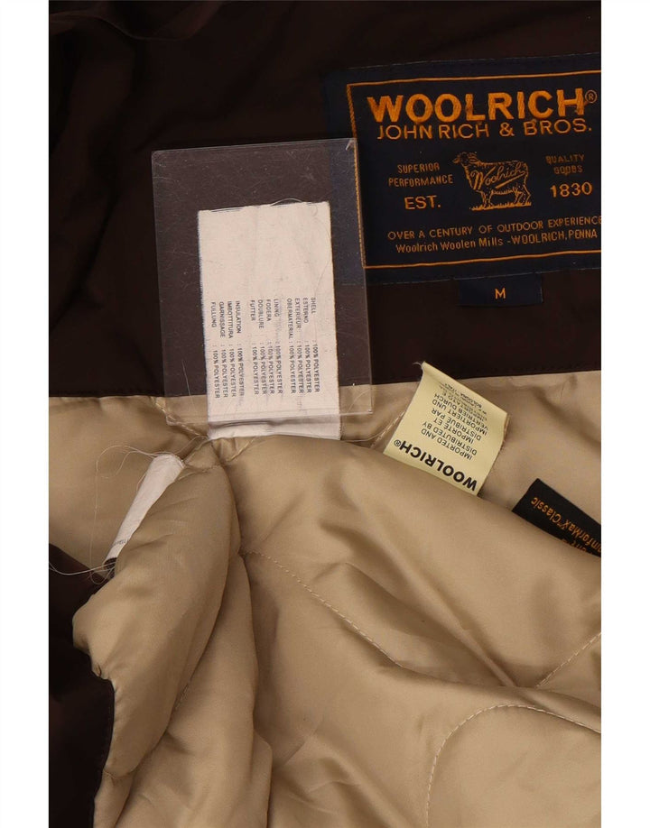 Woolrich Damen-Parkajacke mit Kapuze, UK 14, Mittelbraun, Polyester