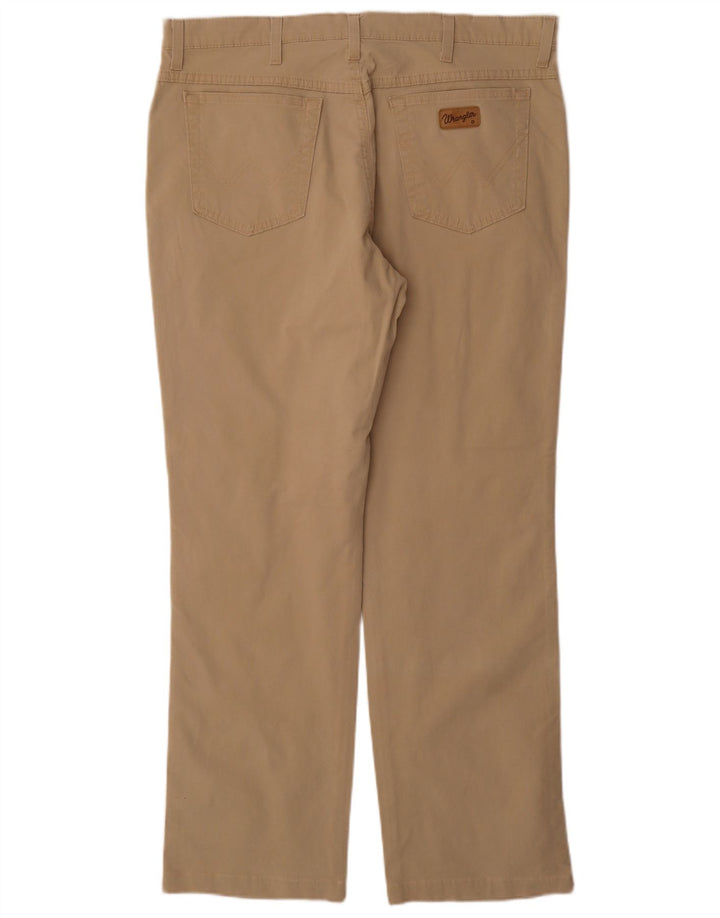 WRANGLER Herren Texas Freizeithose W38 L32 Beige Baumwolle