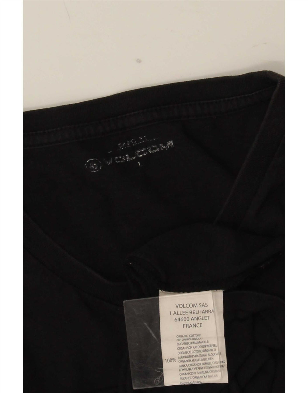 Volcom Herren-T-Shirt mit Grafik, groß, aus schwarzer Baumwolle
