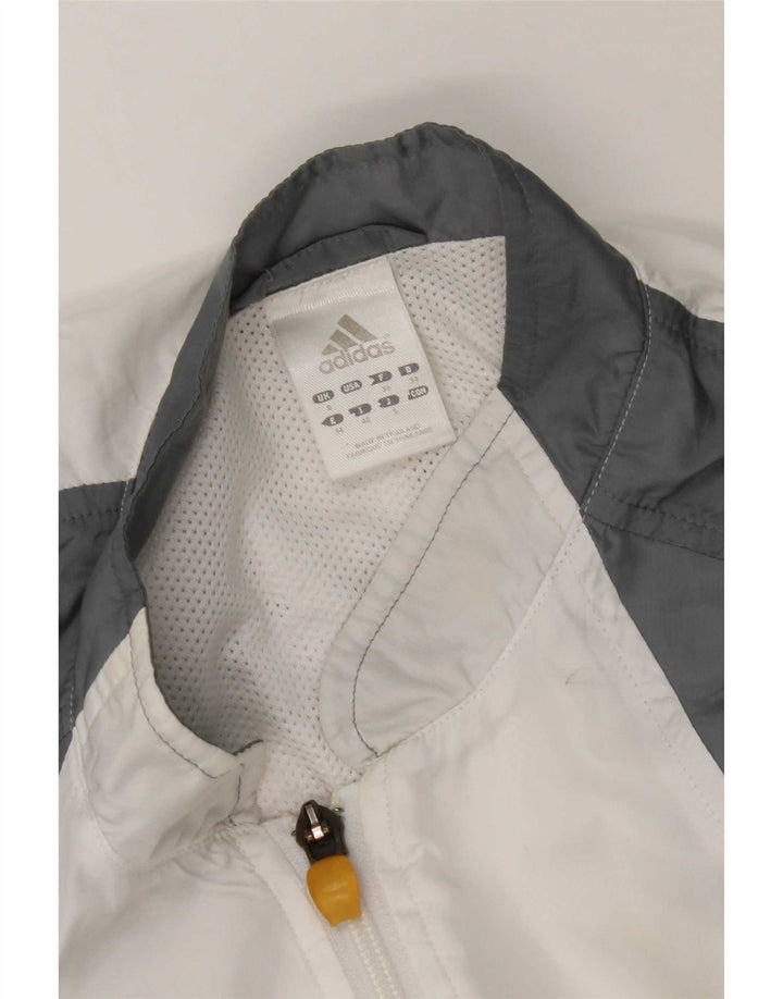 Adidas Damen-Trainingsanzug-Top-Jacke, UK 10, Größe S, Grau, Farbblock