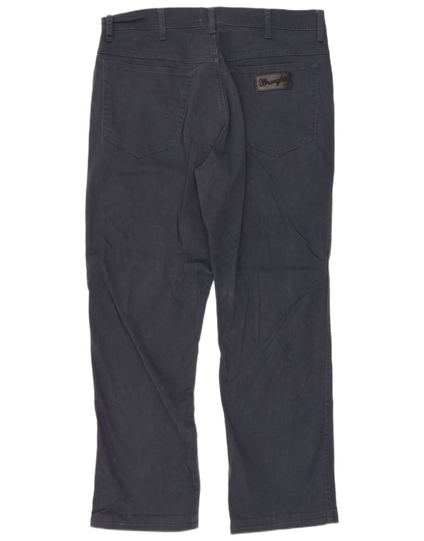 Wrangler Herren Texas Straight Jeans W34 L28 Marineblaue Baumwolle