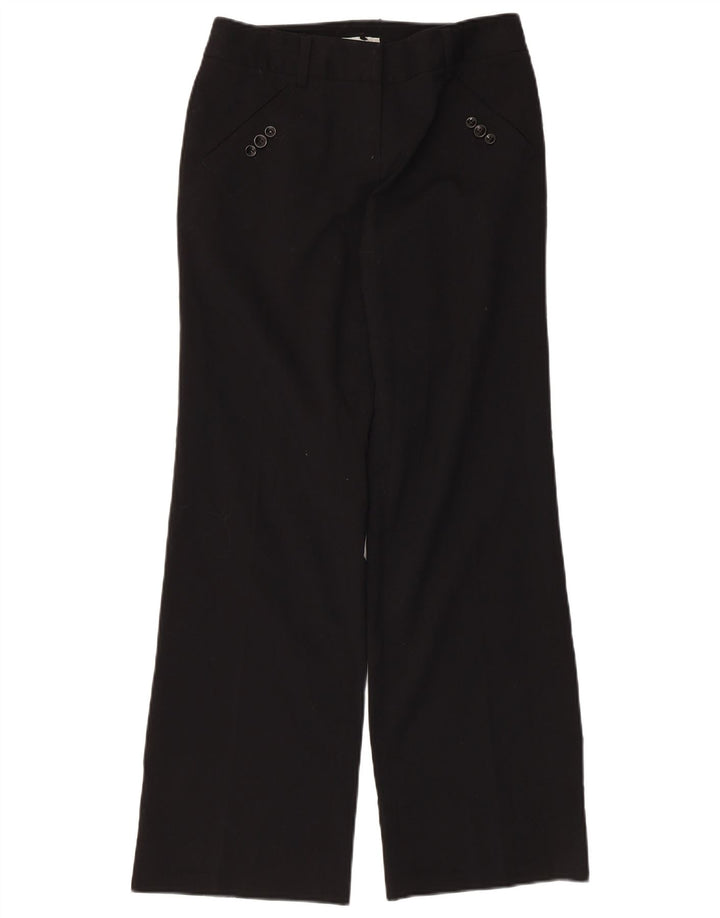 Jigsaw Damen Bootcut Chino Hose UK 8 Small W30 L31 Schwarz Polyester