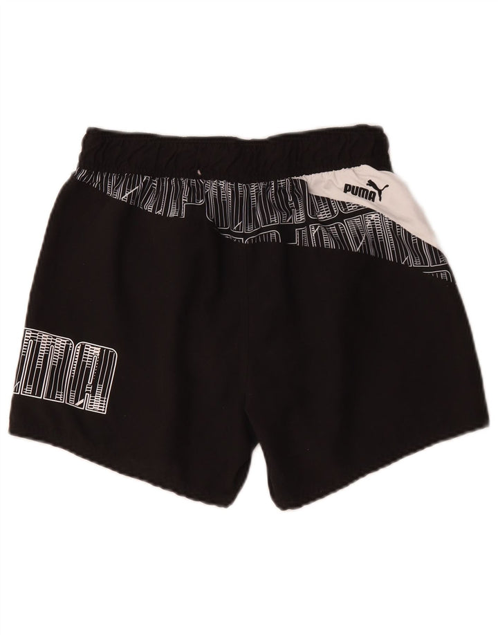 Puma Herren Graphic Sport Shorts Small Schwarz Colourblock Polyester