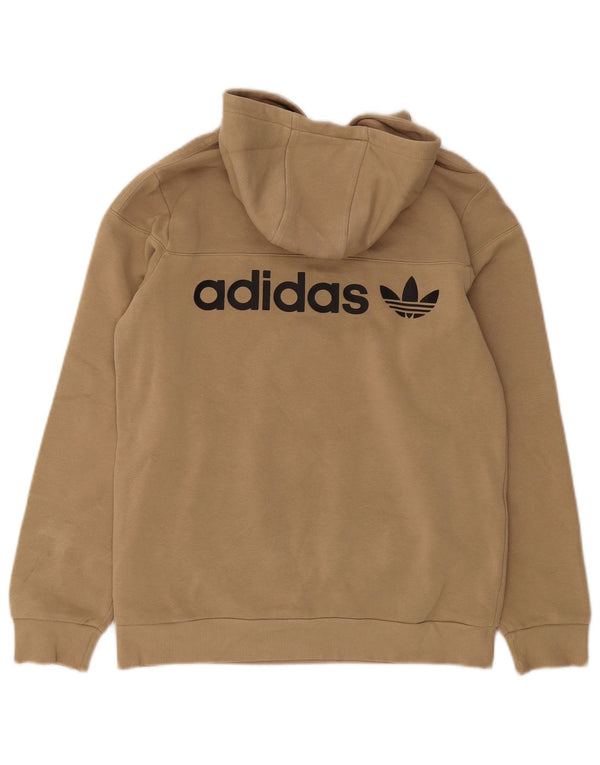 Adidas Jungen Graphic Hoodie Pullover 15-16 Jahre Beige Baumwolle