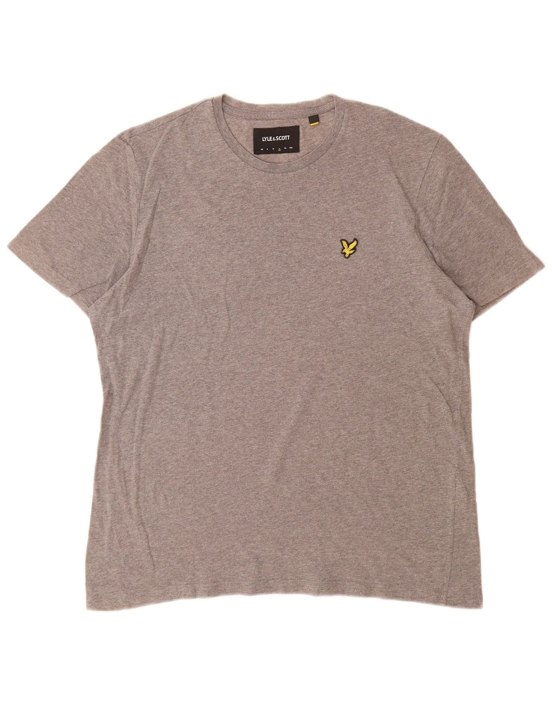 Lyle & Scott Herren T-Shirt Top Large Grau Baumwolle