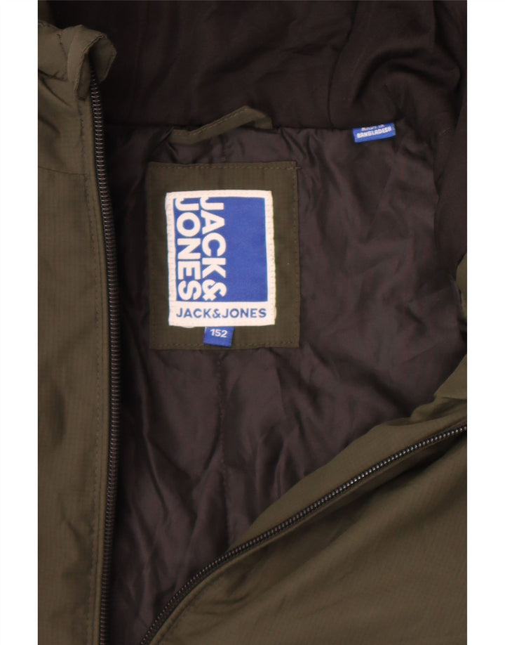 Jack & Jones Bomberjacke mit Kapuze für Jungen, 11–12 Jahre, Khaki