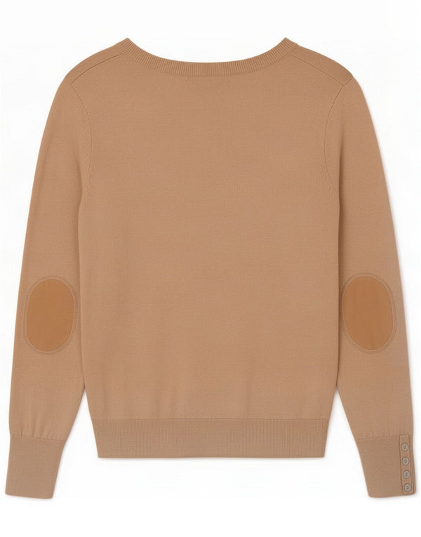 Massimo Dutti Damen Pullover mit V-Ausschnitt UK 18 XL Beige