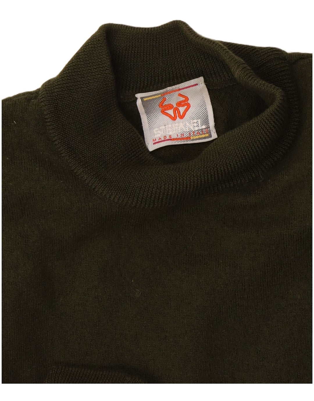 Stefanel Rollkragenpullover für Damen, Gr. 14, Khaki
