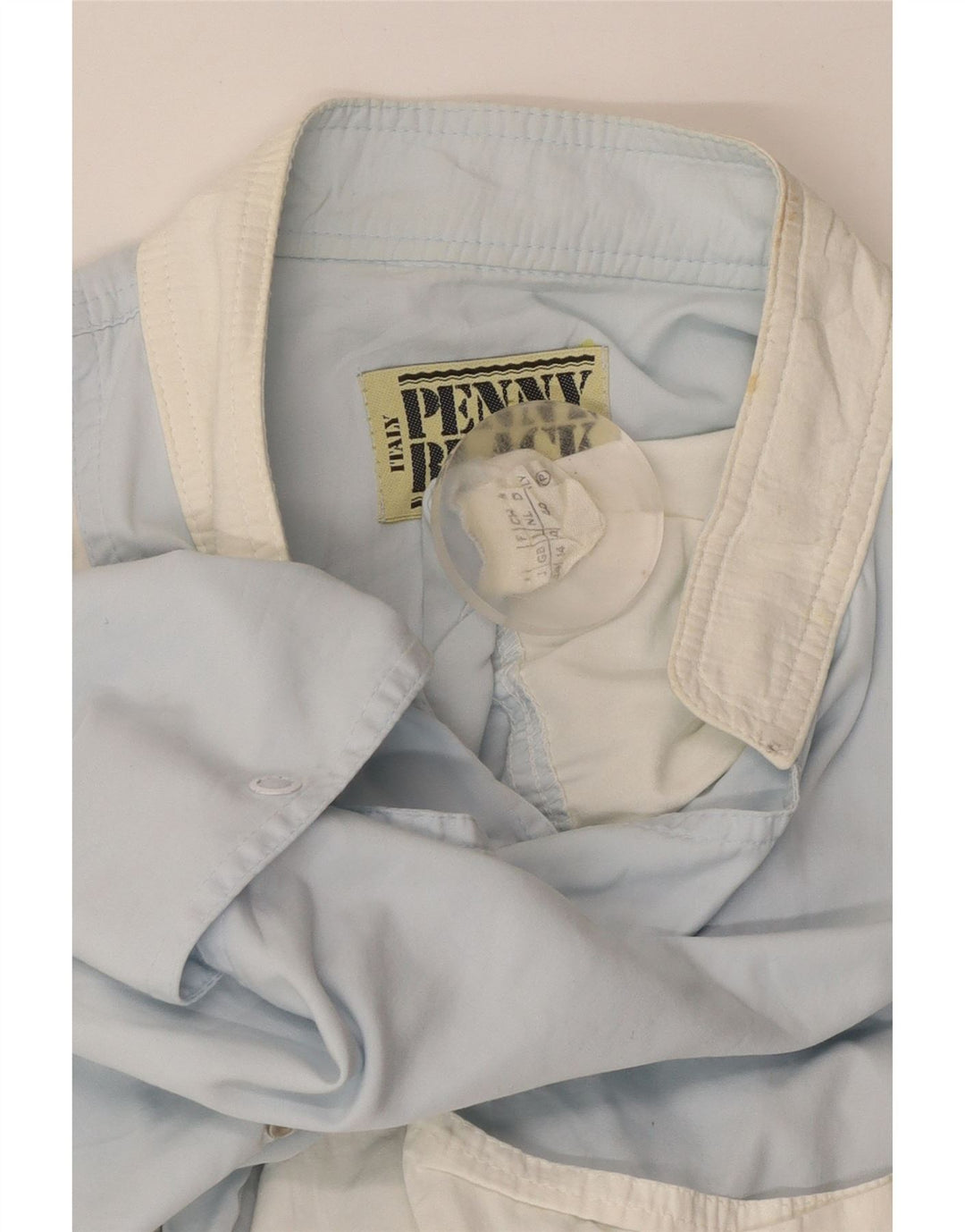 PENNY BLACK Damen Utility-Jacke UK 14 Large Blaue Colourblock-Baumwolle