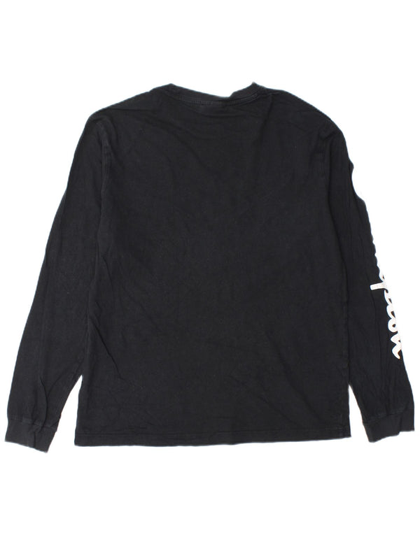 Champion Herren Graphic Top Langarm Medium Schwarz