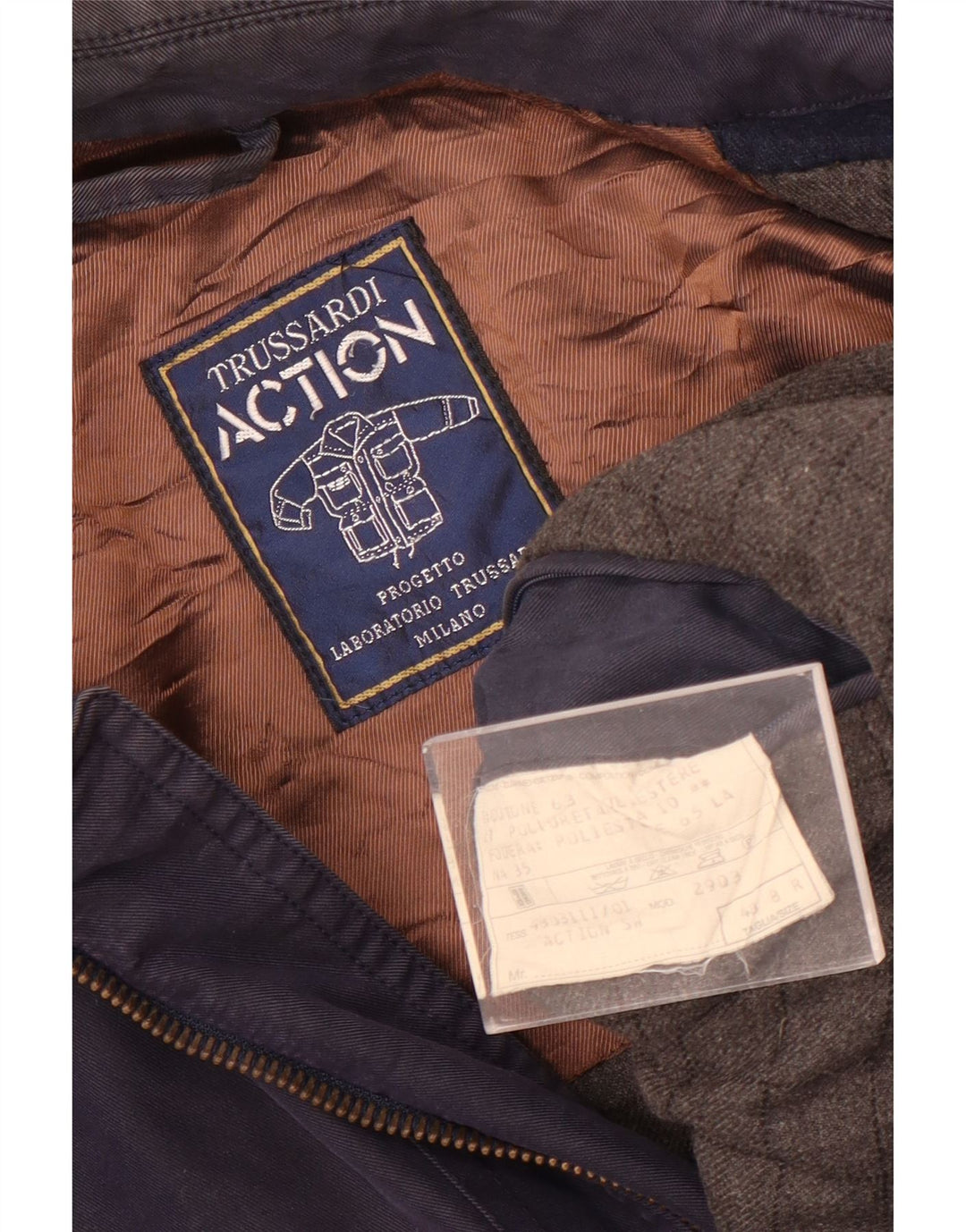 Trussardi Herren Utility Jacke IT 48 Medium Marineblau